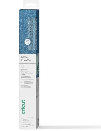 Cricut HTV Heat Transfer Vinyl, Aqua, 30.5cm x 48.2cm, Iron-on Heat Transfer Vinyl Roll (HTV), for All Cutting Machines