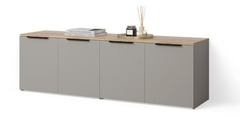 Livinity Wohnwand Piave Greige | 2 Teile