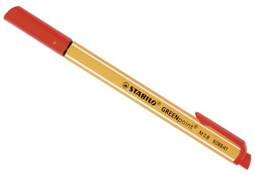 STABILO - Umweltfreundlicher Filzschreiber - GREENpoint - Einzelstift - rot