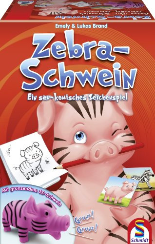 Schmidt Spiele 40513 - Zebra-Schwein. Ein sau-komisches Zeichenspiel