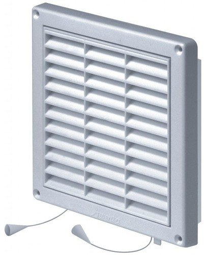 Air Vent Grill 165mm x 165mm with Fly Screen/Mesh/Net White Ducting Ventilation Cover Grid T43
