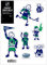 Siskiyou NHL Sports Fanshop Vancouver Canucks Familien-Aufkleber-Set, klein, Einheitsgröße, Teamfarbe