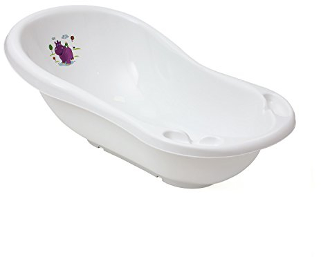 keeeper Hippo Ergonomische Babywanne, Ab 0 bis ca. 12 Monate, 84 cm, Wiktoria, Weiß