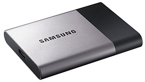 SAMSUNG T3 - Disco SSD portatíl (Capacidad 250 GB, USB 3.1, 3.0 y 2.0, Velocidad hasta 450 MB/s), Gris