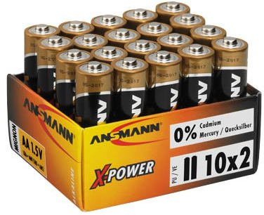 20 ANSMANN Batterien X-POWER Mignon AA 1,5 V