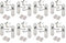 Golden Grace Epsom Design Victorian Scroll Door Handles Lever on Shaped Backplate - Latch Door Pack with Hinges & Latch - Polished Chrome, 8 Sets