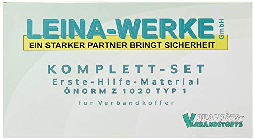 Leina Werke GmbH REF39001 Nachfüllpackung für Verbandkasten Typ 1, 62-piece