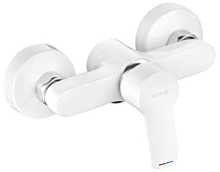 KLUDI Pure&Easy White 378419165 Brausearmatur, Weiß/Chrom