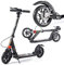 Cityroller Erwachsene, Riesenrad-Tretroller, Jugend-Erwachsenenroller Mit Doppelbremse, Doppelfederung, Stylischer Pendler-Klapproller, Zuladung 150KG (Nicht Elektrisch)