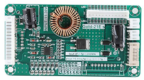 Scheda driver retroilluminata con cinturino a LED per TV, adatto per TV LCD da 10-48 pollici per tutte le marche e modelli, kit fai-da-te ingresso 11-30 V, tensione di uscita che si adatta automaticam