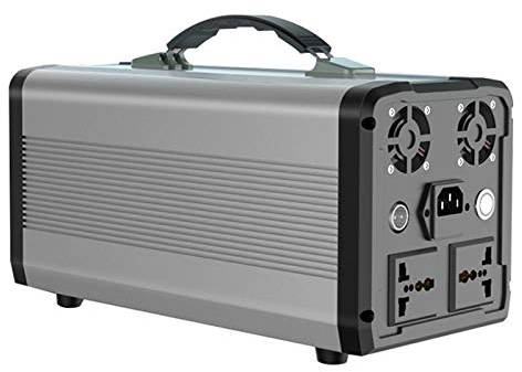 HJGHY 610WH 680W Tragbarer Generator Wiederaufladbarer Lithium-Akku Solargenerator Mit 2 * AC-Steckdose, 4 * USB-Ausgang für CPAP Backup Camping Emergency Generator,110V
