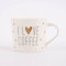 Grafik-Werkstatt Werkstatt Kaffee-Tasse mit 100% Echtgold | Porzellan Tasse | 420 ml | I love coffee, 61565, Weiß