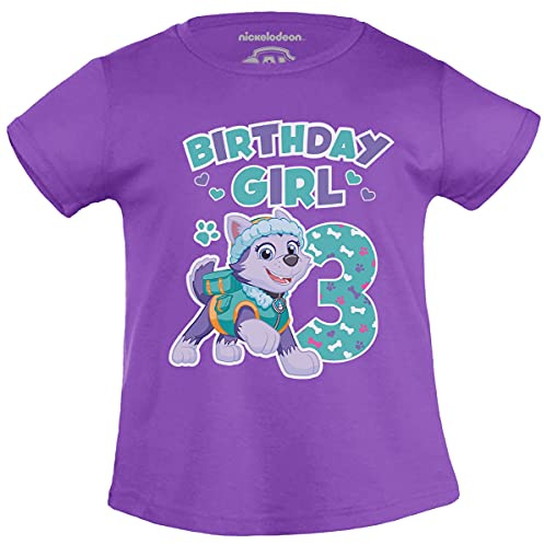 PAW PATROL T-Shirt Mädchen Skye Everest Birthday Girl 3 Jahre Geburtstag Mädchen Tshirt