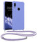 kwmobile Custodia Compatibile con Xiaomi Redmi Note 7 / Note 7 Pro Cover - Back Case in Silicone TPU - Protezione Smartphone con Cordino - lavanda