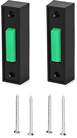 QWORK Garage Door Opener Switch, 2 Pack 41A4166 Garage Push Doorbell Button, Wired Lighted Wall Mounted Push Button