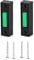QWORK Garage Door Opener Switch, 2 Pack 41A4166 Garage Push Doorbell Button, Wired Lighted Wall Mounted Push Button