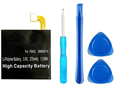 HIGHAKKU Batterie de rechange FW3S compatible avec la montre intelligente Moto 360 (2ème génération) 42 mm SNN5971A avec outils