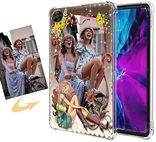 CXKJ Transparente Funda Personalizada para Honor Tablet X7 8.0,Diseño tu Foto Imagen o Texto Personaliza Carcasa,Silicone Ultradelgado Case Cover Protector Anti-arañazos Funda