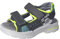 RICOSTA Jungen Sandalen Road,Kinder Sommerschuhe,WMS:Mittel,Freizeitschuhe,offene Schuhe,Strandschuhe,schwarz/Neongelb (090),26 EU