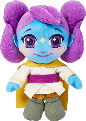Mattel Star Wars Young Jedi Adventures Peluche Lys en peluche inspirée de la série animée 20,3 cm