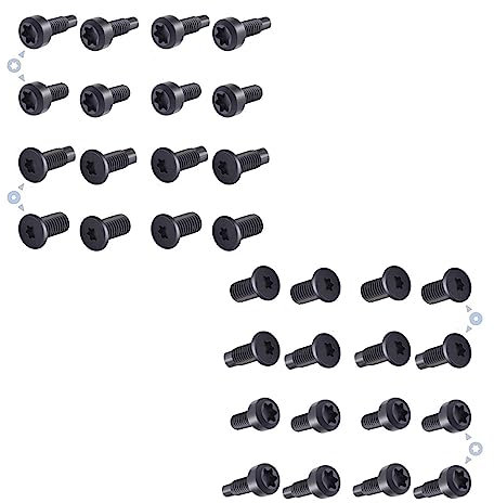 Ring-Türklingelschrauben, Ersatz-Sicherheitsschrauben, kompatibel mit Video-Türklingel 2 und Pro, Video-Türklingel, Video-Türklingel 3 und Pro (32 Stück)