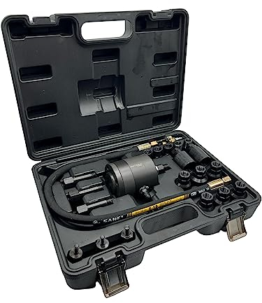Kraftwelle Extracteur d'injecteurs pneumatique Extracteur d'injecteurs Diesel + Adaptateur Bosch Delphi Denso Siemens pour Le Retrait des injecteurs Jeu d'outils Common Rail CDI