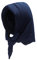 ZLYC Damen Winter Sturmhauben Stricken Winddicht Daunen Beanie Mütze(Einfarbig Marineblau)