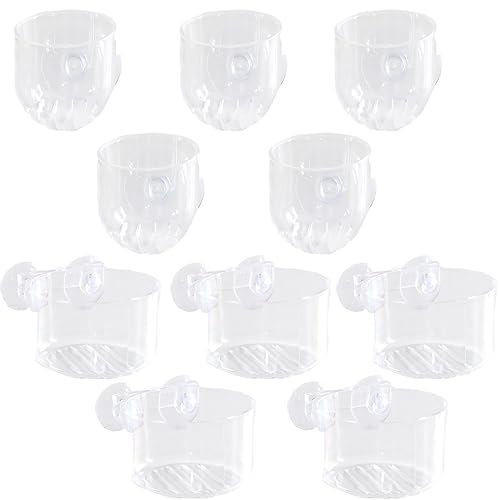 Eterspr 10Pièces Mangeoire de vers de Vase, Aquatiques vers Rouges Outil De Mangeoire, Mangeoire pour Aquarium, Peut Egalement être Utilisée comme Support Décoratif pour Les Plantes
