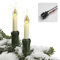 hellum Lichterkette Weihnachtsbaum Kerzen, Made-in-Germany Christbaumbeleuchtung mit Flackereffekt, für außen mit Clip, 20 warm-weiße LED-Filament, beleuchtet 19m, für Außen mit Stecker 430226