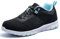SPIEZ Leichte Arbeitsschuhe Damen Atmungsaktiv Pannensichere Sicherheitsschuhe für Damen, rutschfeste Modische Sneakers für die Arbeit und den Alltag (Schwarz-Blau, EU 37)