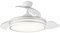 DUPI Ventilador de Techo con Luz Led COSMOS | Aspas Retráctiles Ocultas | Motor DC Ultra Silencioso | 6 Velocidades | Función Verano/Invierno | Mando a Distancia | PVC | Blanco
