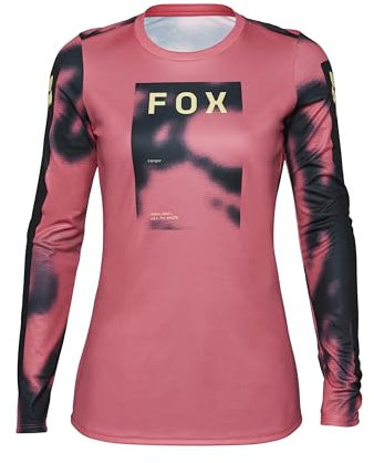 Fox Racing Women's Long Sleeve Cycling Jersey Lady Ranger Taunt Guava Shirt, Guava, S EU