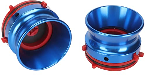 1 Paar Nab Hub-Adapter, 10-Zoll-Reel-to-Reel-Bandöffner Nab-Hub-Adapter, Aluminium-Nab-Hub-Adapter für Studer für Revox, für Akai, für Teac Usw (BLUE)