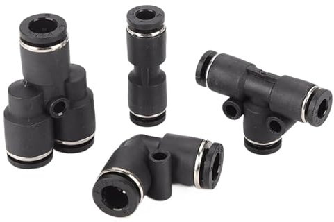 Manguera De Tubo De Conector Rápido Neumático En Miniatura, Conector De Tracción Rápida Tipo Y Directo De 3mm, 4mm, 5mm Y 6mm, 1 Uds. (Size : PY-3)