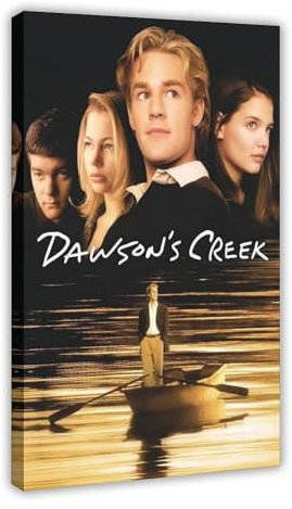 Jdekaec Dawson's Creek TV-Serie, Leinwandposter, Schlafzimmer-Dekor, Sportlandschaft, Büro, Raumdekoration, Geschenk, Rahmen-Stil, 60 x 90 cm