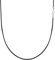 VANSZA Lederkette Echtes Leder Halskette Edelstahl Verschluss 1.5/2/3mm breit Damen Herren Kette für Anhänger charm 45-55cm wählbar DIY Lederschnur (50cm, Schwarz-1.5mm)