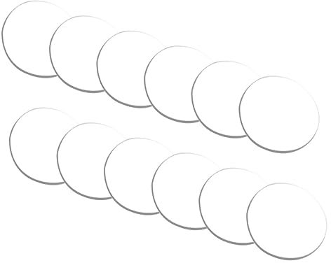 Hohopeti 12Pcs Clear Bumper Pads Anti-slip Suction Cup Washers for Tables Cabinet Bumpers and Furniture Protection Non-adhesive Damper Pads for Noise Reduction