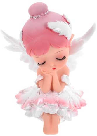 MAGICLULU Figurine Ballerine Danseuse Résine, Décoration Gâteau Fille, Statue Décoration Intérieure Voiture, Ornement Bureau Fille Dansante, Accessoire Maison Charmant, Style Artisanal