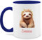 Tasse Tassen 325ml - Faultier Aquarell | Faultier Geschenke | Faultier-Liebhaber Geschenkidee | Fauli Fans - 325 ml - Dunkelblau - für liebhaber faultiere faultieren
