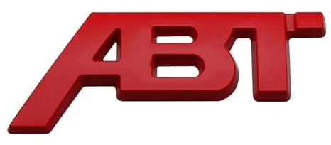 3D-Metall-ABT-Logo-Buchstaben-Aufkleber for den Kühlergrill(Sticker Red,115mm x45mm)