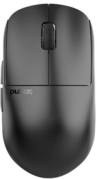 Pulsar Gaming Gears X2H V3 Mini souris de jeu, légère 51 g, Pulsar XS-1 32K dpi Sensor, fréquence d'échantillonnage 1 ms, compatible avec 8K, sans retard de 2,4 GHz, forme symétrique, noir