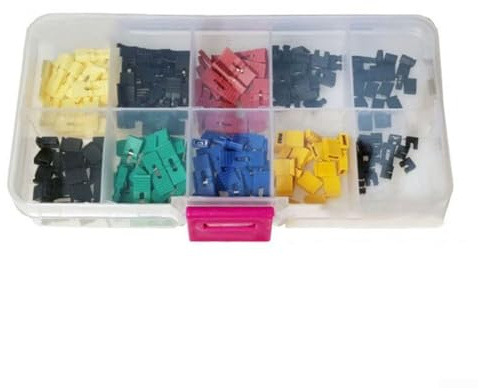200pcs For Jumper Cap Set for Shorting Pins for Motherboard Configuration and Electrical Applications