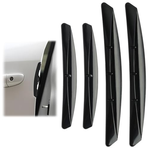 EuAcesry Protector Puertas Coche, 4 Pcs Protectores Puerta Coche, Protectores para Puertas de Automóvil, Evitar Arañazos, para Todas Las Puertas de Coche y Camión (Negro)