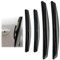 EuAcesry Protector Puertas Coche, 4 Pcs Protectores Puerta Coche, Protectores para Puertas de Automóvil, Evitar Arañazos, para Todas Las Puertas de Coche y Camión (Negro)