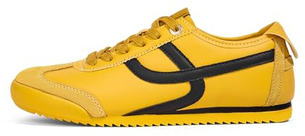 LUCKY STEP Women's Retro Trainers, Lightweight Shoes | Synthetic upper, mesh lining, cushioned insole, lace-up fit and lightweight low-profile outsole for casual daily wear.