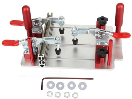 Router Table Coping Sled Rail Coping Sled Safety Clamp Aluminum Alloy for Woodworking Cutting