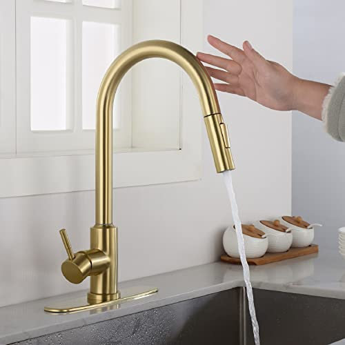 Grifo de fregadero, modo multitarea de múltiples maneras de un solo mango de arco alto de arco fuera del grifo del fregadero de la cocina, grifos de cocina con pulverizador de pulver