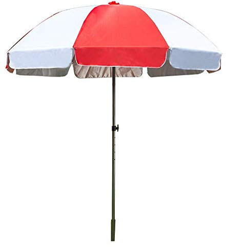 Paraguas de Patio para Parasol de 240 cm, protección Solar, Costillas de Acero al Carbono, para la Piscina de balcón de jardín, con Bolsa de Transporte