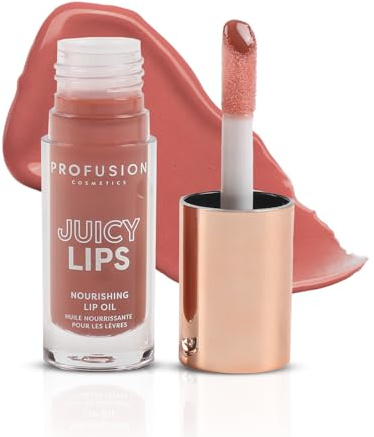 Profusion Cosmetics Juicy Lip Tint - Hydrating Glossy Finish | Lightweight, Non-Sticky Formula with Vitamin E and Jojoba Oil, High-Shine, Plump-Looking Lips, Cruelty-Free, Radiant Rose