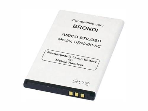 MOVE Batteria SPECIFICA PER BRONDI AMICO STILOSO Li-ion 3.7V 950 mAh Sostiuisce perfettamente: (Model:BIGFP600AB) -ATTENZIONE: CONTROLLARE CHE IL CODICE PRODOTTO COINCIDA CON QUELLO DELLA BATTERIA